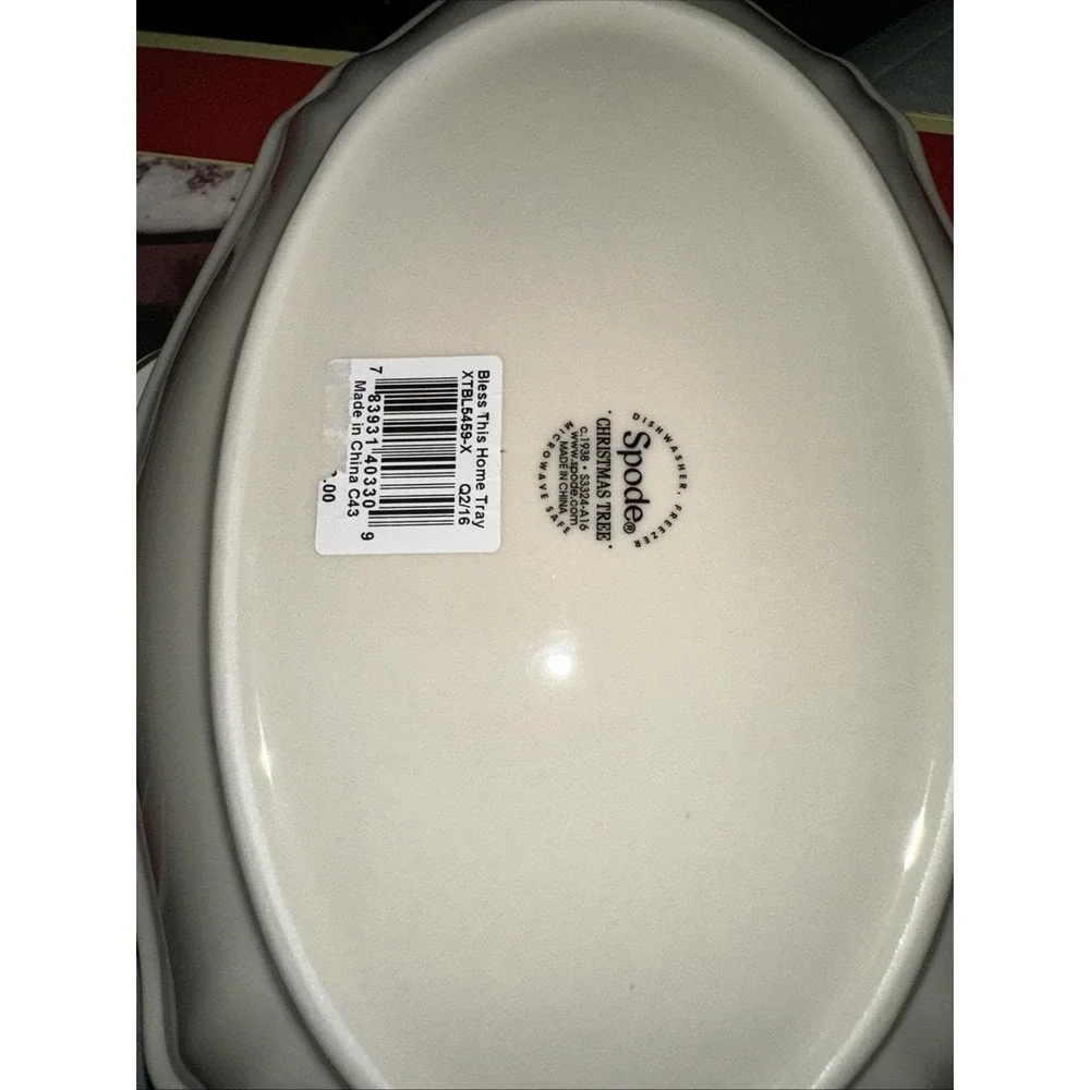 SPODE‎ Christmas Tree Bless This Home Tray 11